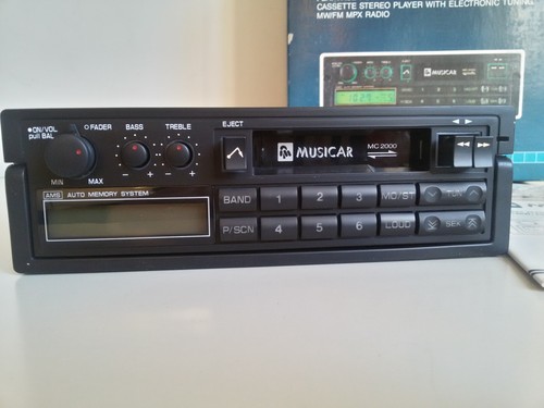 Autoradio Vintage MUSICAR MC 2000 MW/FM MPX Auto d'epoca GIACENZA NUOVA in BOX ! - 第 2/6 張圖片