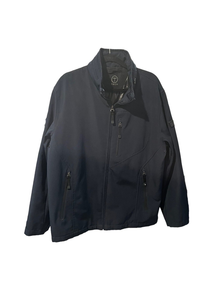 TUMI T-TECH Blue Water Resistant Insulated Stowaway Hood TUMI T-TECH Blue Water Resistant Insulated Stowaway Hood