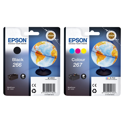 Original Epson T266 T267 Tinte Patronen Druckerpatrone Planetserie Workforce WF