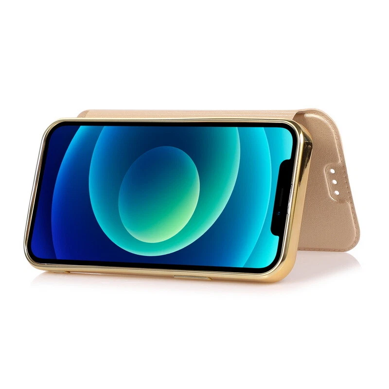 Leather Flip Wallet Cover Silicone Soft Case For iPhone 15 14 13 12 Pro Max XR 8 - Image 4 of 4