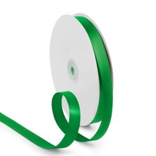 Green Satin Ribbon 5/8" 100 Yards Solid Color for Wrapping Wedding Craft