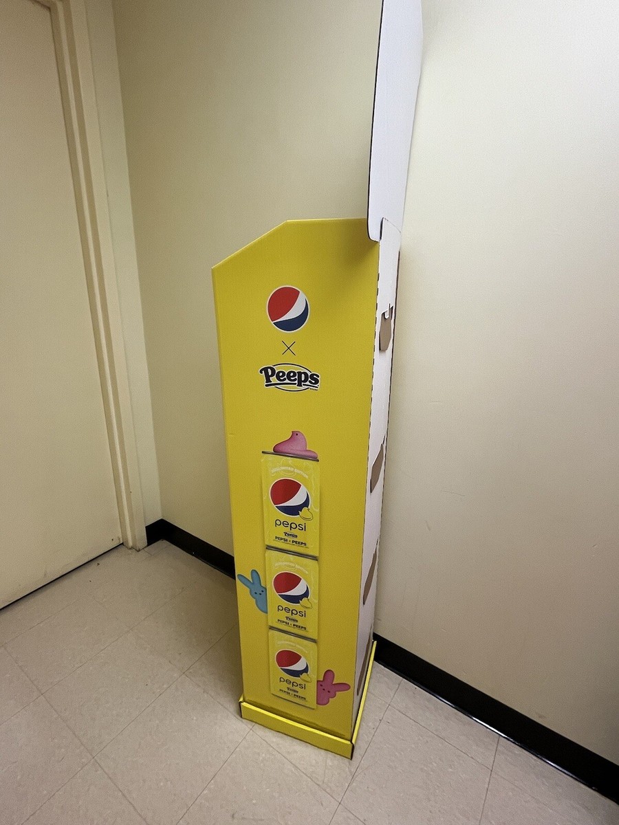 Pepsi Peeps Easter Retail Shipper Cardboard Collectible Display