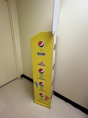Pepsi Peeps Easter Retail Shipper Cardboard Collectible Display