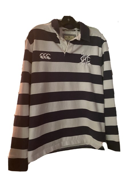 canterbury striped rugby shirt