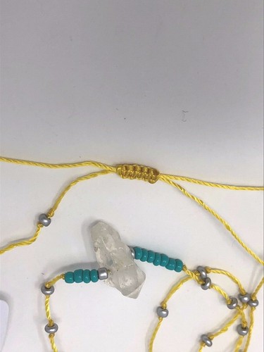 Free People Delicate Cord with Crystals Necklace NWT $28 - Picture 10 of 14