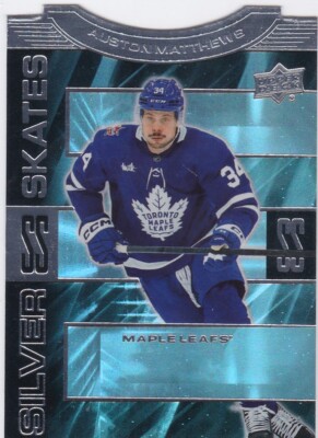 2023-24 UD Extended UD Silver Skates SS-30 Auston Matthews- Toronto Maple Leafs