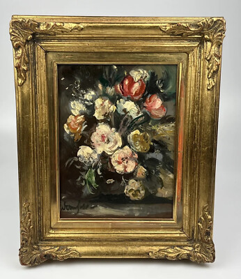 Prof. Georg Albert Dorschfeldt (1889-1979) - Öl auf Leinwand - Blumenstillleben