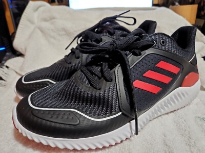 NWT Adidas Mens Sz ClimaWarm Bounce Running Shoes Red Black