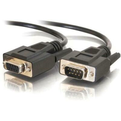 C2G 25ft DB9 M/F Extension Cable - Black 