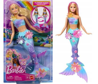 BARBIE MERMAID DOLL BLOOMING FLOWERS mermaid with magical flowers JDM72 Mattel
