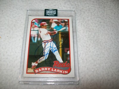 2024 TOPPS ARCHIVES 1989 BARRY LARKIN SIGNED AUTO #D/39 CINCINNATI REDS