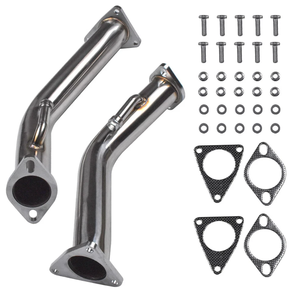 Exhaust Pipe Universal Fits For Infiniti G37 3.7L V6 2008-2013 Coupe Sedan 2.5in - Image 2 of 4