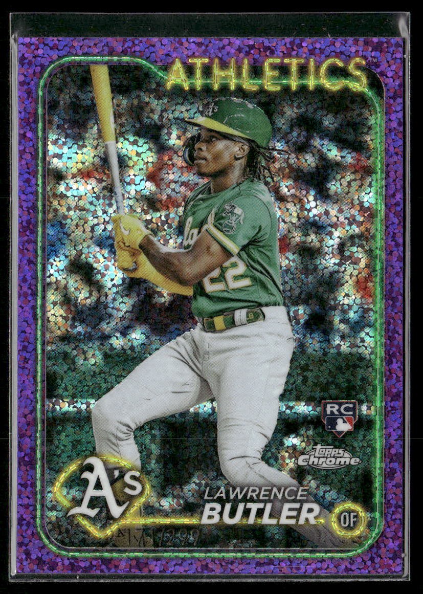2024 Topps Chrome #5 Lawrence Butler Purple Speckle Refractors #/299