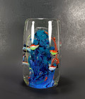 Blown Art Glass Aquarium Fish Paperweight Pillar Sculpture 6.25" Nautical Reef — photo 6