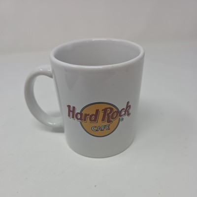 Hard Rock Cafe White Drinking Coffee Mug Cup Classic Logo