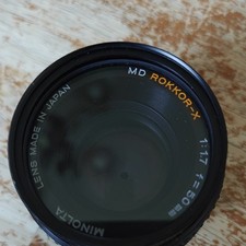 Minolta MD Rokkor-X 50mm f/1.7 Manual Lens Aluminum for Minolta MD Mount