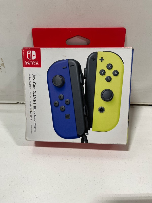 Nintendo Joy-Con (L/R) Wireless Controllers for Switch - Blue/Neon Yellow - Used