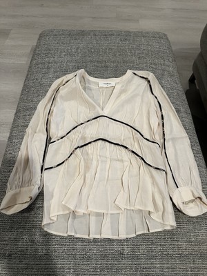ba&sh long sleeved top - ivory - 0 - Used