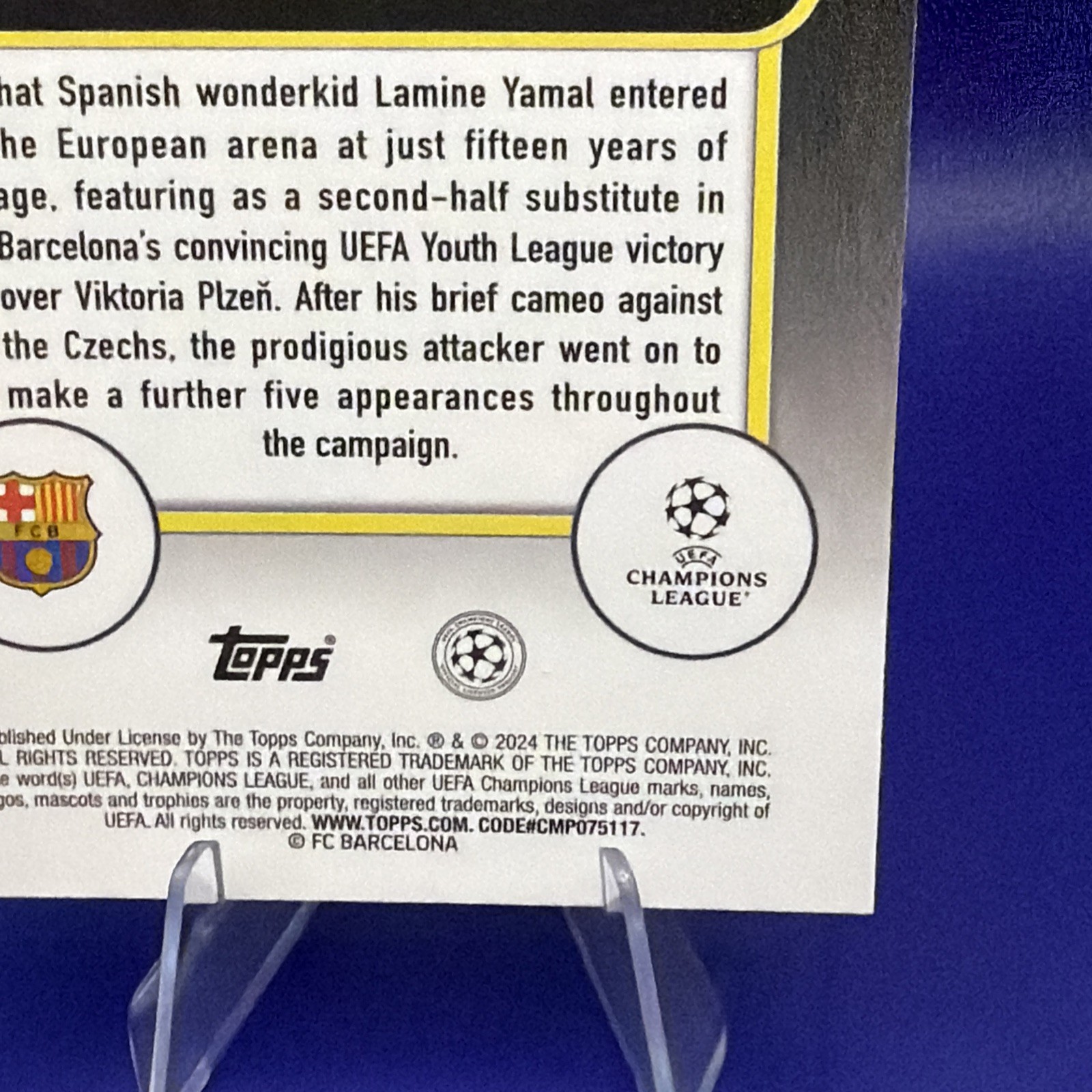 Lamine Yamal RC 2024 Topps Chrome #27 Merlin UEFA Barcelona Rookie! view 9