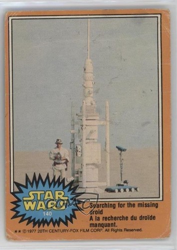 1977 OPC Star Wars #140 Searching for the missing droid