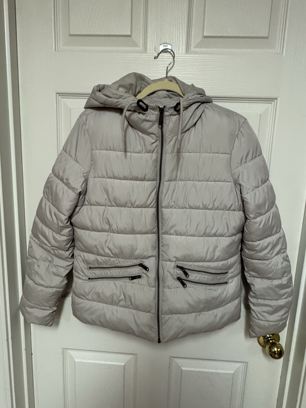 Women’s Puffer Jacket Mossimo Supply Co Size Small With Removable Faux Fur