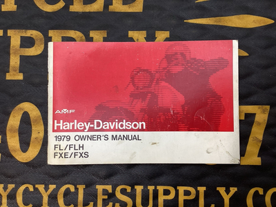 1979 HARLEY OWNERS MANUAL FL FLH FXE FXS 99460-79 + SUPPLEMENT