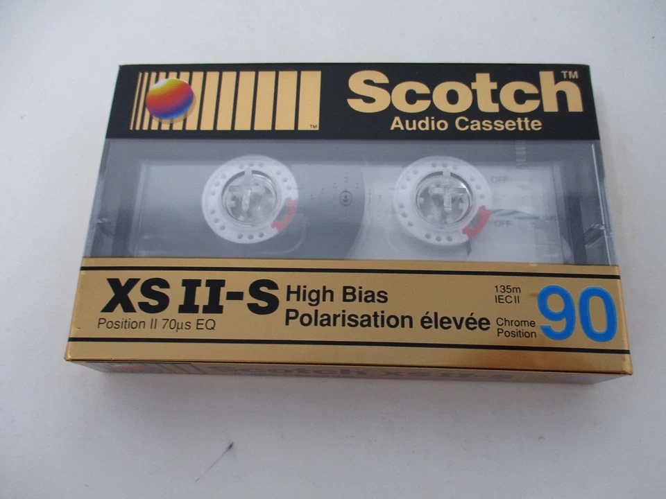 Scotch XS II-S Blank Audio Cassette Tapes 90 Min Type II Chrome 9 Pack New - Image 3 of 4