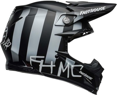 New Bell Moto-9S Flex Helmets (FH MC Core Matte Black/Yellow - Large) - 7157174