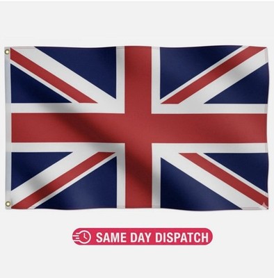 5 x 3 Fuß große Union Jack Great British United Kingdom Sport Flagge Ösen UK GB