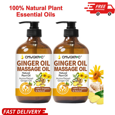 2 Pack Ginger Oil Lymphatic Drainage Massage,Belly Drainage Ginger Oil-Warming