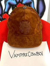 Chrome Hearts 5 Panel Brown Suede Dagger Hat ...