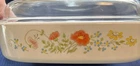 Vtg Corning Ware A-10-B 10x10 2.5 Wildflower Casserole Dish with A12C Pyrex Lid