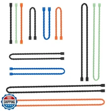 Original Reusable Silicone Wire Ties, 12 assortment pack, Fishing