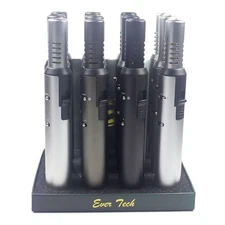 EverTech Pen Jet Butane Torch Lighter Safety Lock & Adjustable Flame Refillable