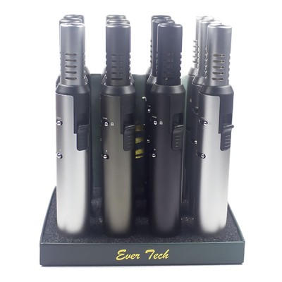 EverTech Pen Jet Butane Torch Lighter Safety Lock & Adjustable Flame Refillable