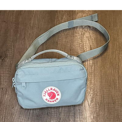 Fjällräven Kanken frost green Nylon Hiking Waist Pack 2L Adjustable Unisex