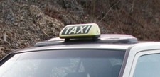 TAXISCHILD - TAXI Dachschild - beleuchtet - Deko - Vintage - Oldtimer - Partie -