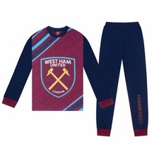 Image of West Ham United FC Kids Long Pyjamas 5 - 6 Years, Clothing, Sports, Gift