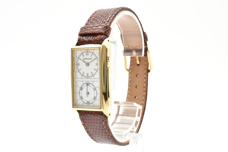 LEIA [EM PERFEITO ESTADO] Vintage Hamilton Doctor's Seckron 6214 Relógio Feminino Dourado Qz JAPÃO - Imagem 4 de 4