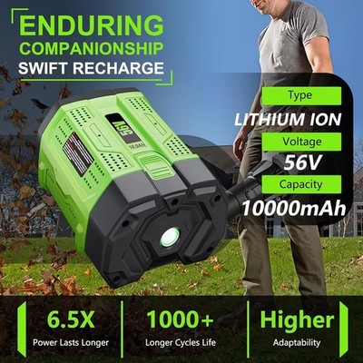 10 Ah Battery For EGO 56V 56Volt BA1400 POWER+ Lithium Ion BA2240 BA2800T BA5600