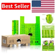 Charity-Conscious, Compostable Cat Litter Bags - 30 Large Leakproof Bags