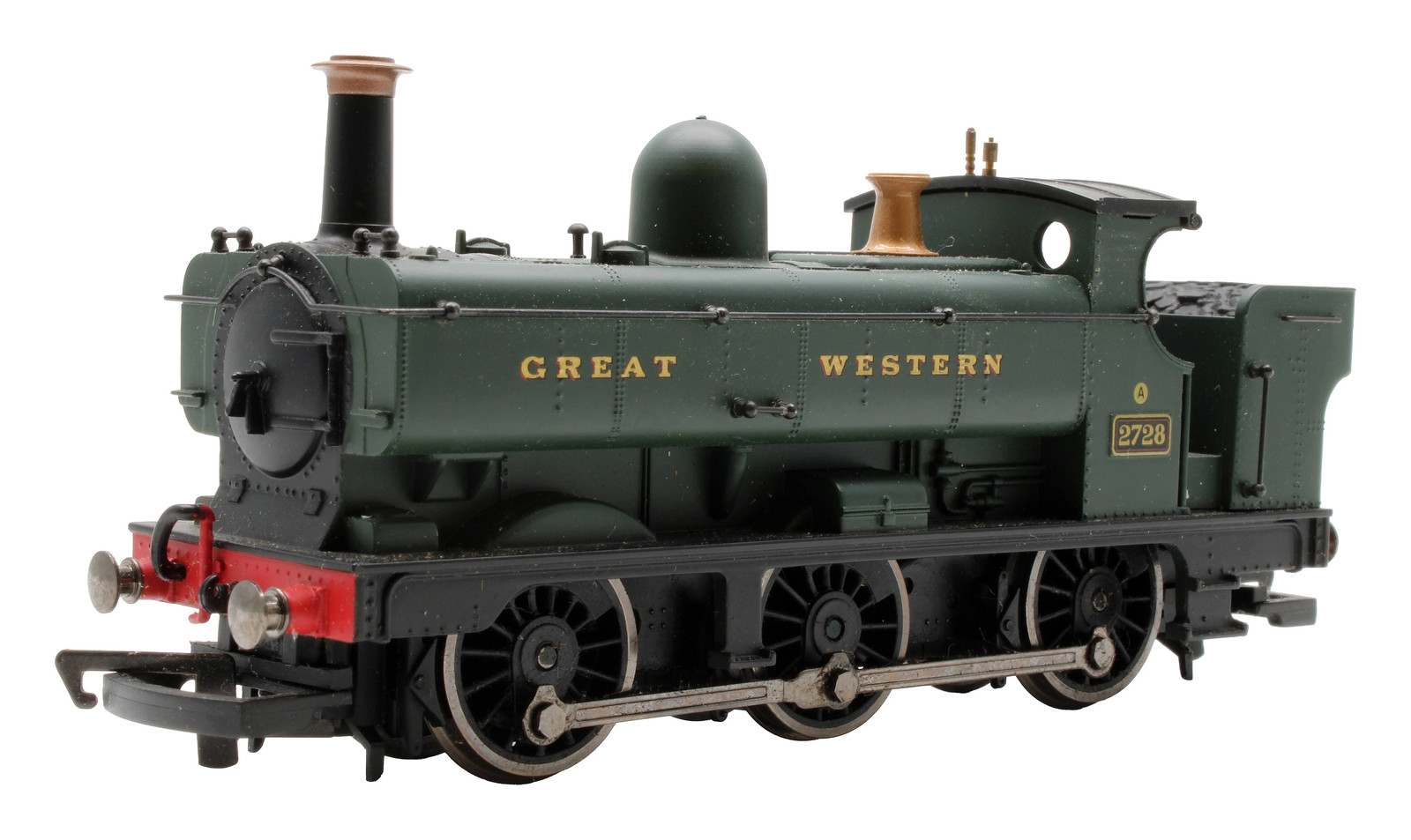 HORNBY OO GAUGE GWR GREEN PANNIER CLASS '2728' STEAM LOCOMOTIVE *DCC FITTED*