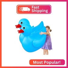 Hungdao 2 Pack 4 Feet Giant Inflatable Duck Pool Float, Blue
