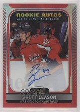 2021-22 O-Pee-Chee Platinum Rookie Red Prism 14/60 Brett Leason #R-BL Auto 0ig3