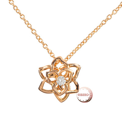 PIAGET Rose Diamond Necklace 18K Pink Gold