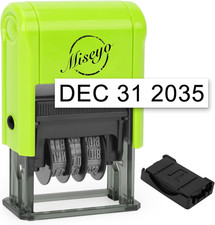 Self Inking Date Stamp - Green 2 Black Refill Ink pad Included