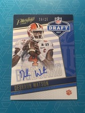2017 Panini Prestige Deshaun Watson RC #12 Draft Big Board Auto  Gem Potential