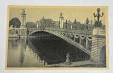 France Paris Le Pont Alexandre III New Original Vintage Postcard