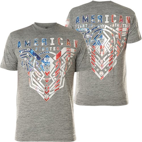 Футболка AMERICAN FIGHTER Affliction Футболки Brimley Patriot Grau 4390₽