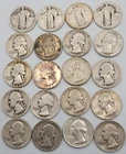 Set of (20)  90% Silver 16 Washington Quarters & 4 Standing Liberty (No Dates)